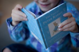 Reading Peter Rabbit Book