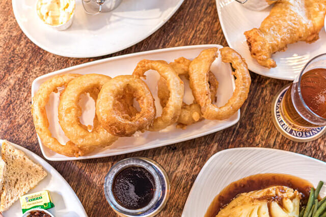 Bar Meals at the Black Bull Pub in Coniston