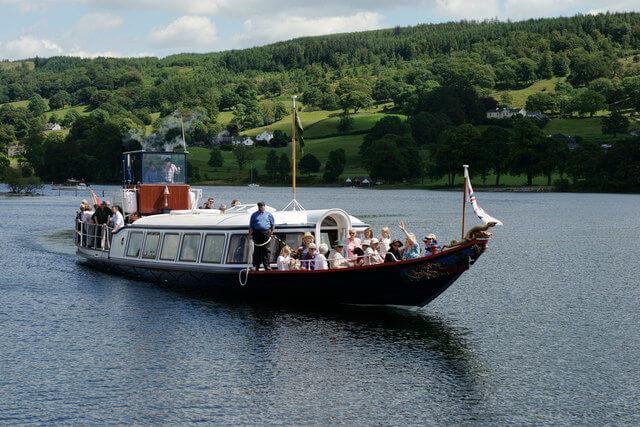 Coniston Steam Yacht Gondola Sailing on Coniston Water