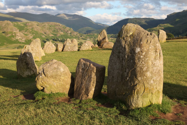 A close up shot of the boulders at Castlerigg Stone Circle