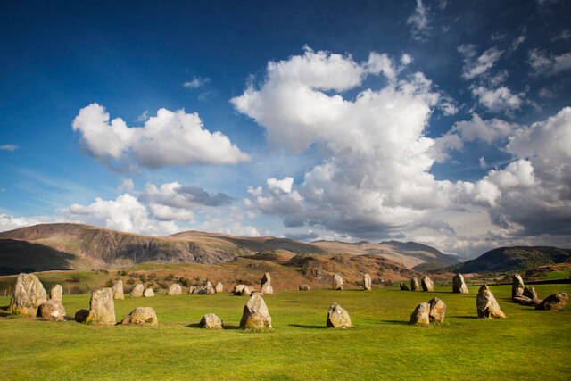 Castlerigg stone circle in the Lake District