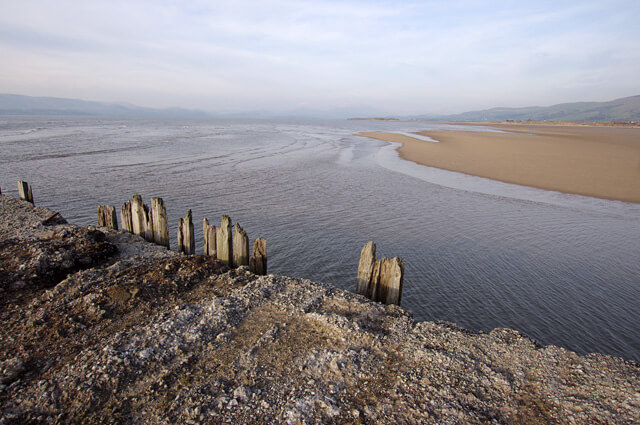 The old iron works Askam Pier at Askam Beach