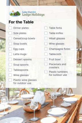 Holiday Lodge Inventory Checklist